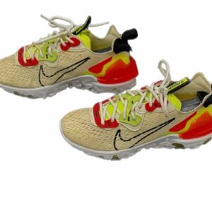 Nike React Vision D/MS/X Pale Ivory Orange Volt White Women Shoe SZ‎ 7
